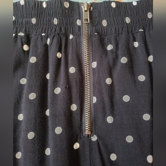 Black & White Polka Dot Midi Skirt Size Medium - Picture 5 of 6